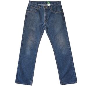 Key Flex Denim Mens 32x34 Medium Wash Straight Leg Toughmax Jeans 4877.461